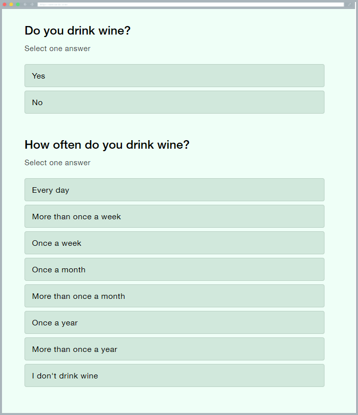 Make the questionnaire shorter