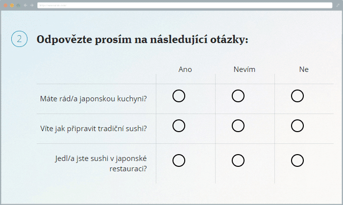Výběrová baterie otázek