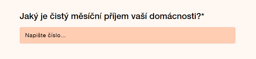 Jaký je Váš měsíční příjem - citlivá otázka