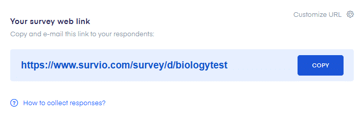 Survey's web address