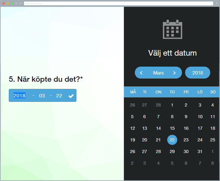  Textsvarets nya design (datum)